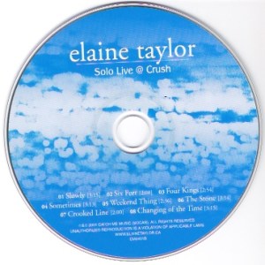 Solo Live @ Crush. cd