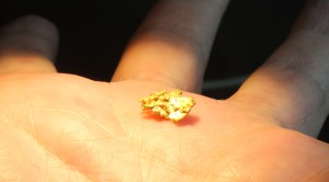 Gold in the hand